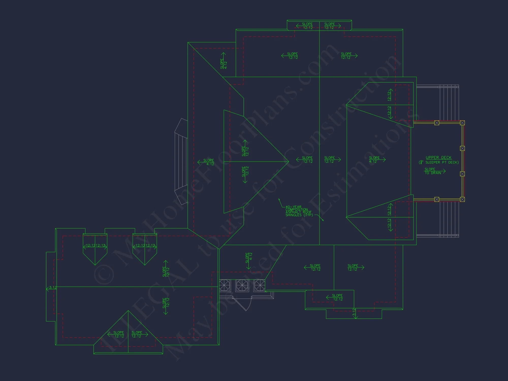 Elegant house Plan with 1.5 Floors, CAD Designs & Blueprints