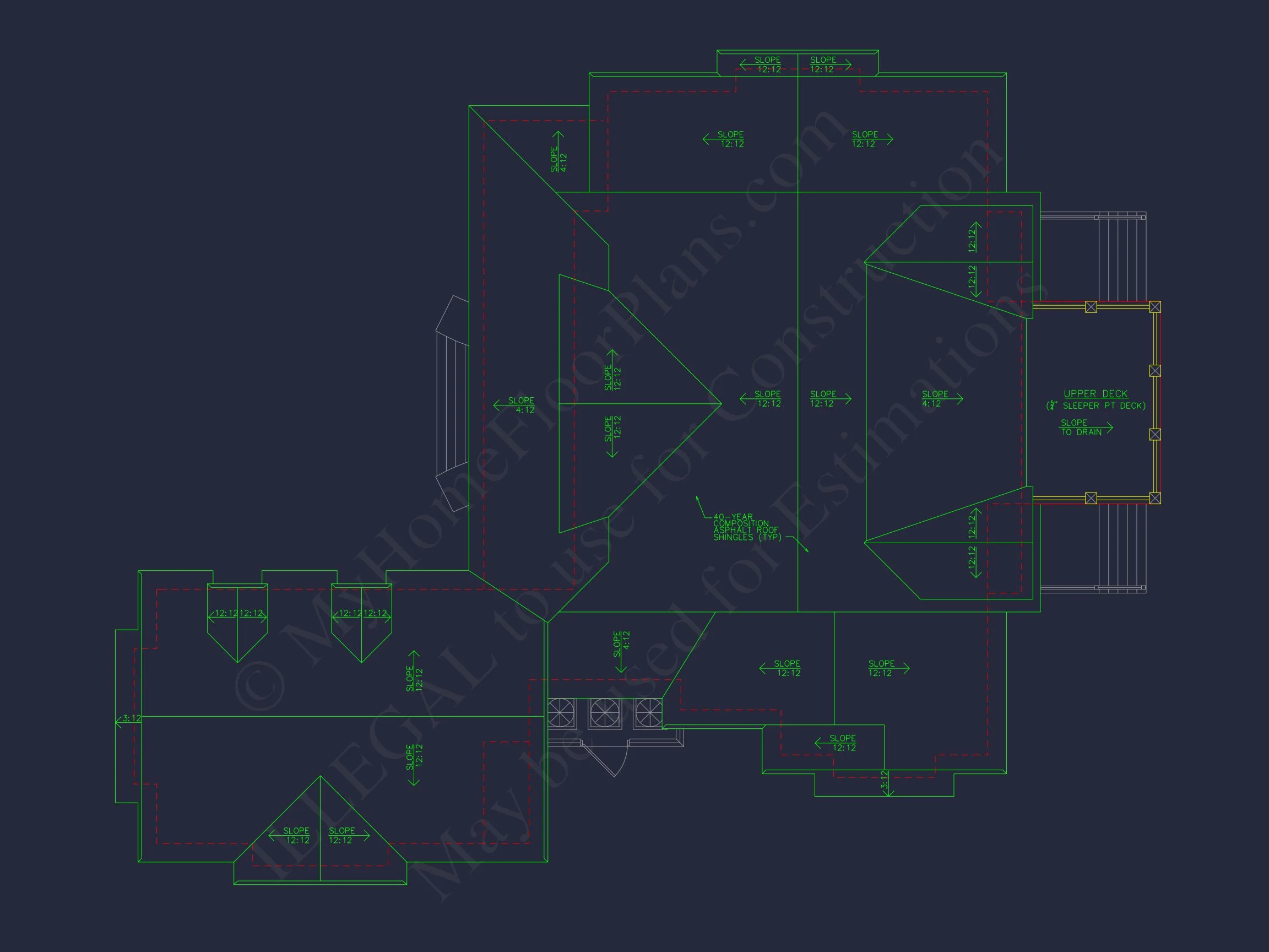 10-1275 HOUSE PLAN - Traditional Farmhouse House Plan – 3 Bed, 1.5 Story with Bonus Room 12 Elegant house Plan with 1.5 Floors, CAD Designs & Blueprints