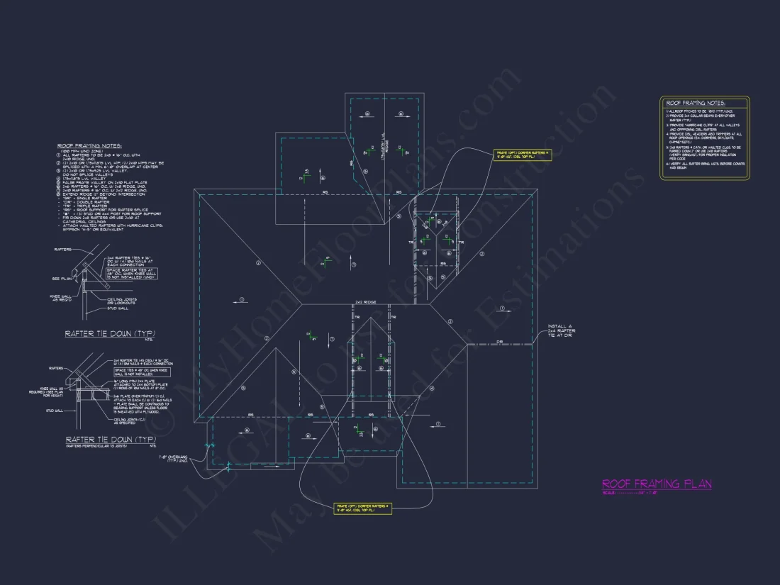 Spacious house Plan: CAD Blueprint with Elegant Designs