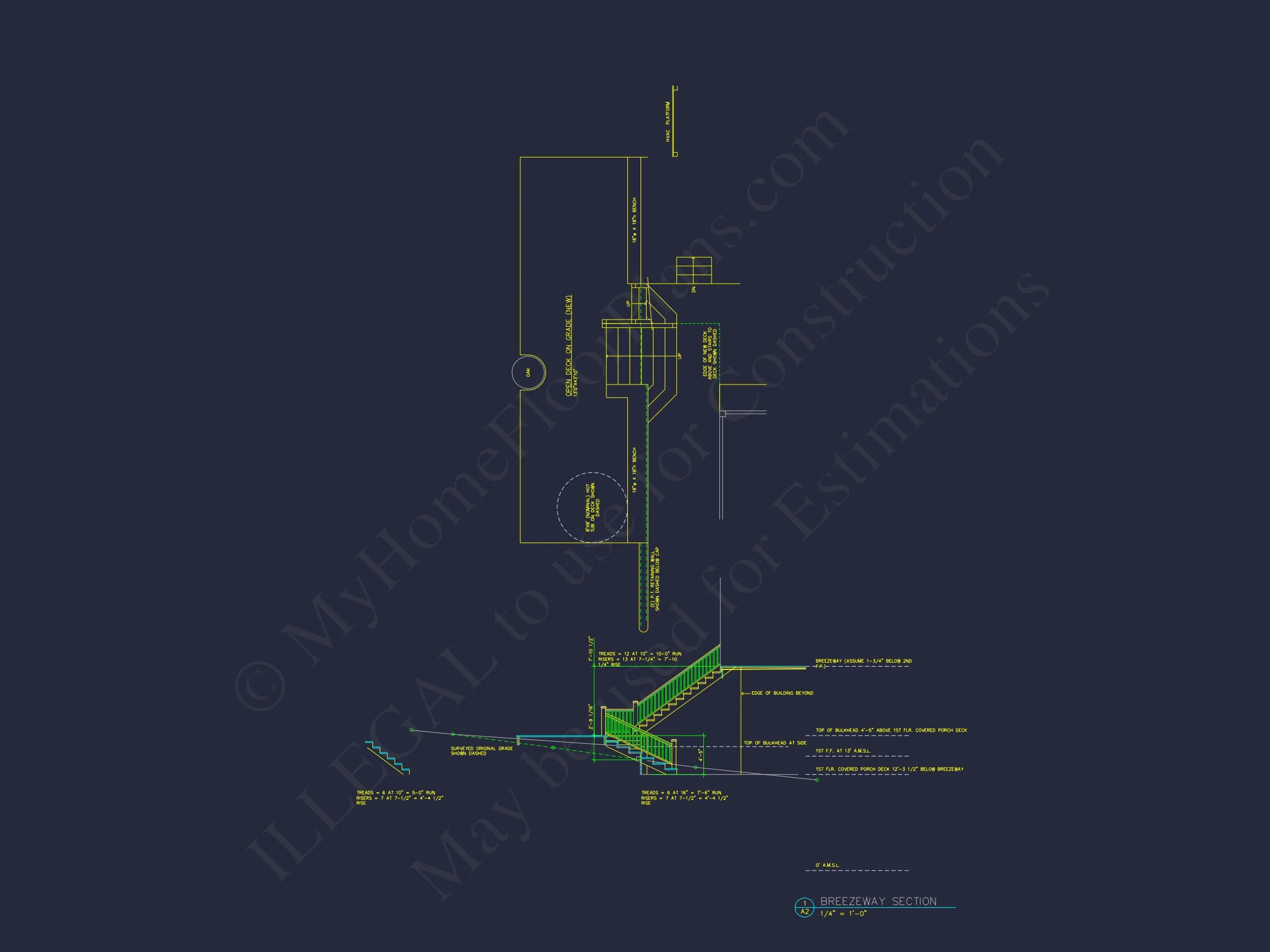 10-1265 HOUSE PLAN - Elegant Coastal House Plan – 3 Beds, 2,681 Sq Ft, Breezeway Garage & Outdoor Living 22 Elegant Coastal house Plan with Functional Architecture Designs & CAD