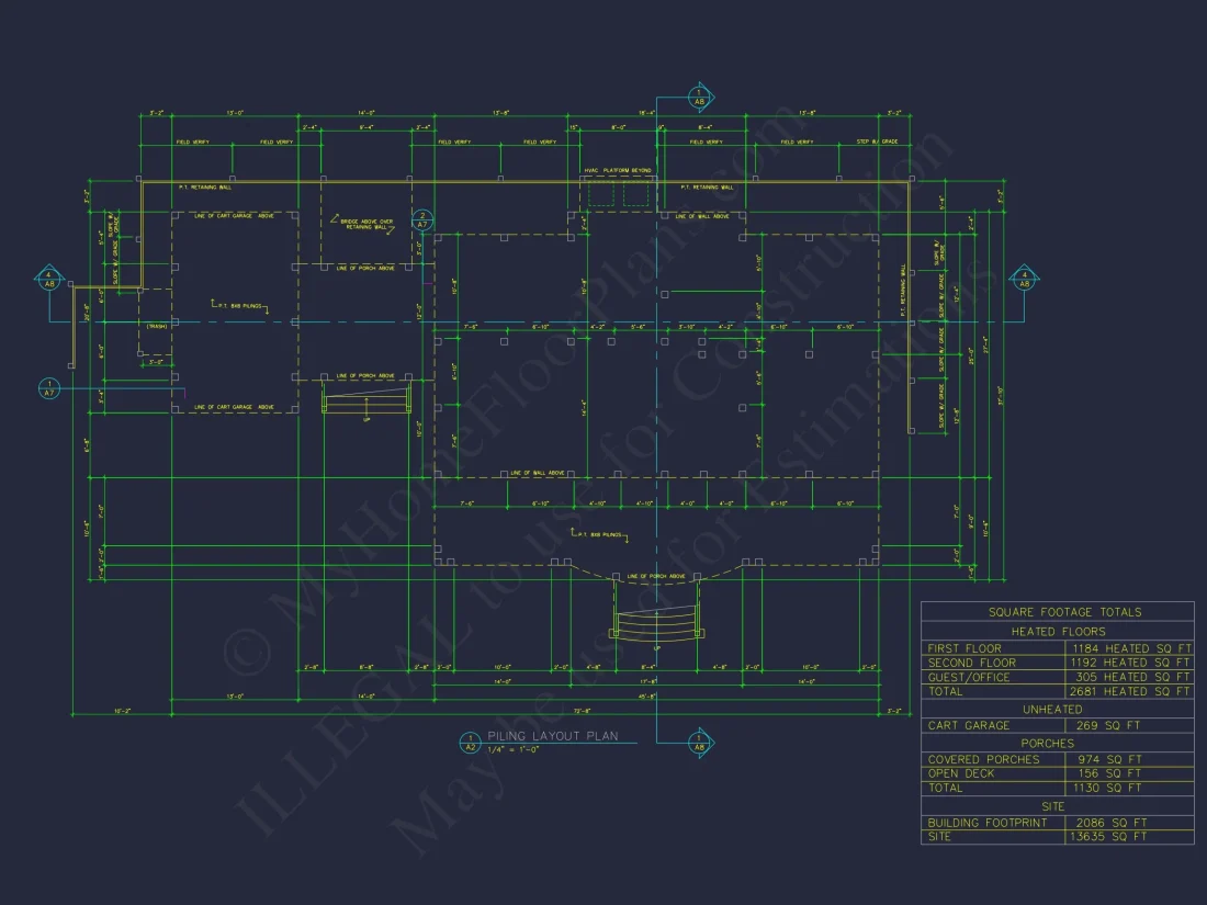 Elegant Coastal house Plan with Functional Architecture Designs & CAD