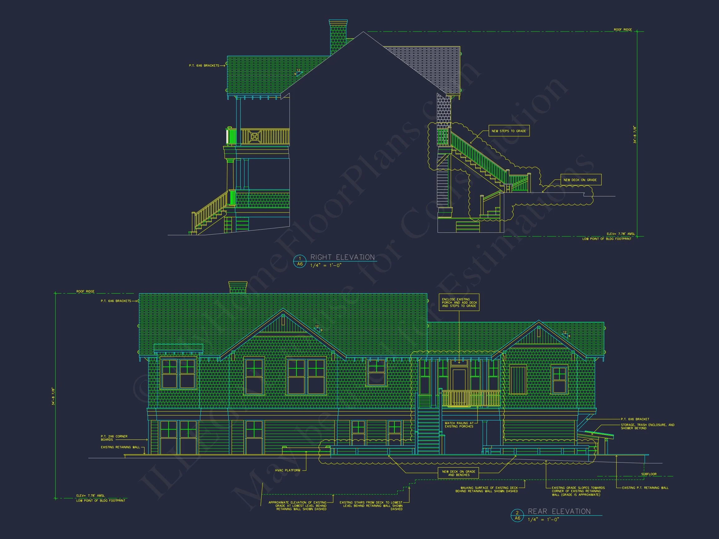 10-1265 HOUSE PLAN - Elegant Coastal House Plan – 3 Beds, 2,681 Sq Ft, Breezeway Garage & Outdoor Living 15 Elegant Coastal house Plan with Functional Architecture Designs & CAD