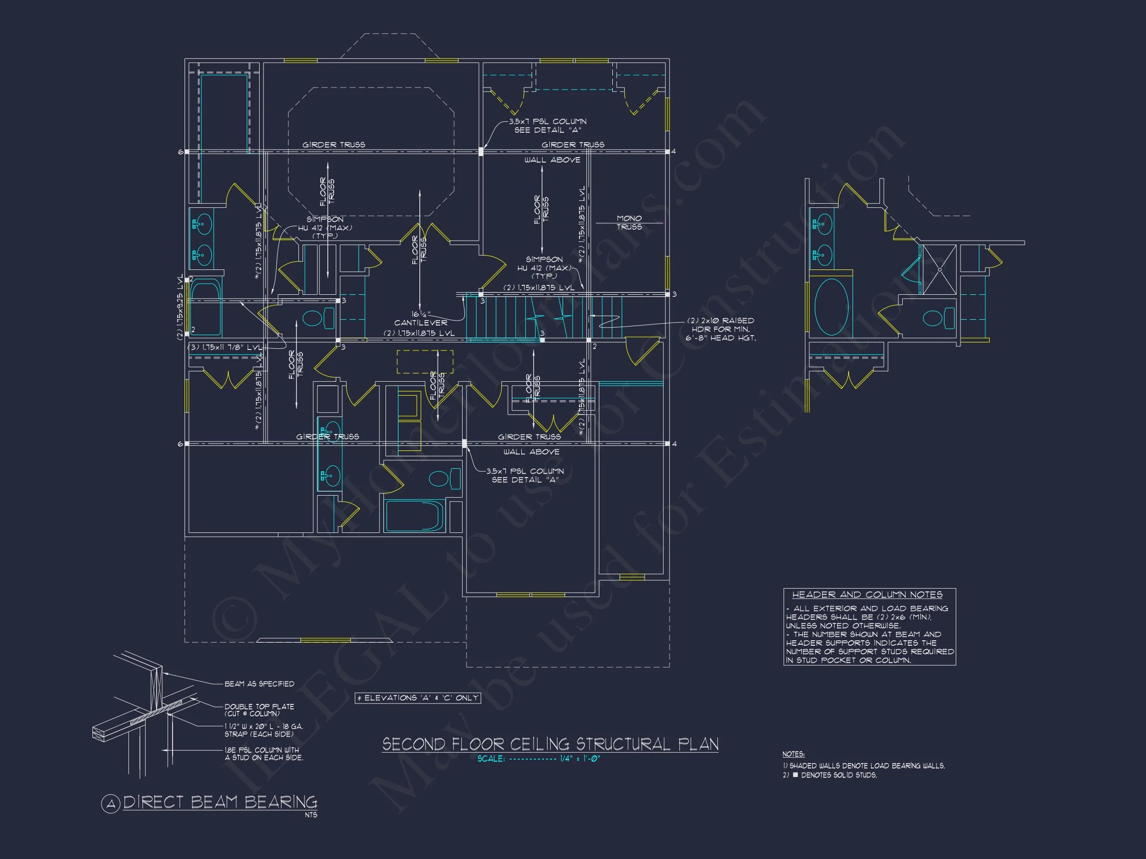 10-1263 HOUSE PLAN - Colonial Revival Craftsman House Plan – 4 Beds, 2,746 Sq Ft, Porch & Open Layout 23 house Plan with 4 Beds, 2 Story, 2 Garage & Advanced Designs