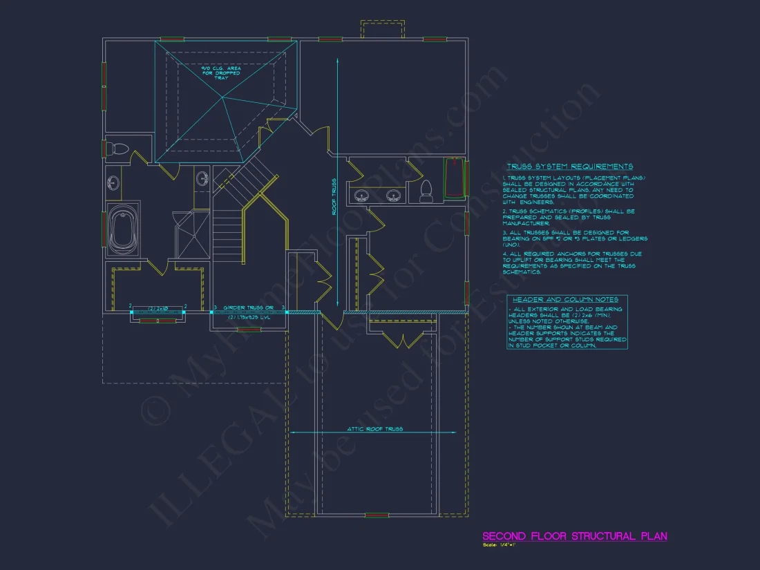 Stunning house Floor Plan Blueprint: CAD Architectural Design