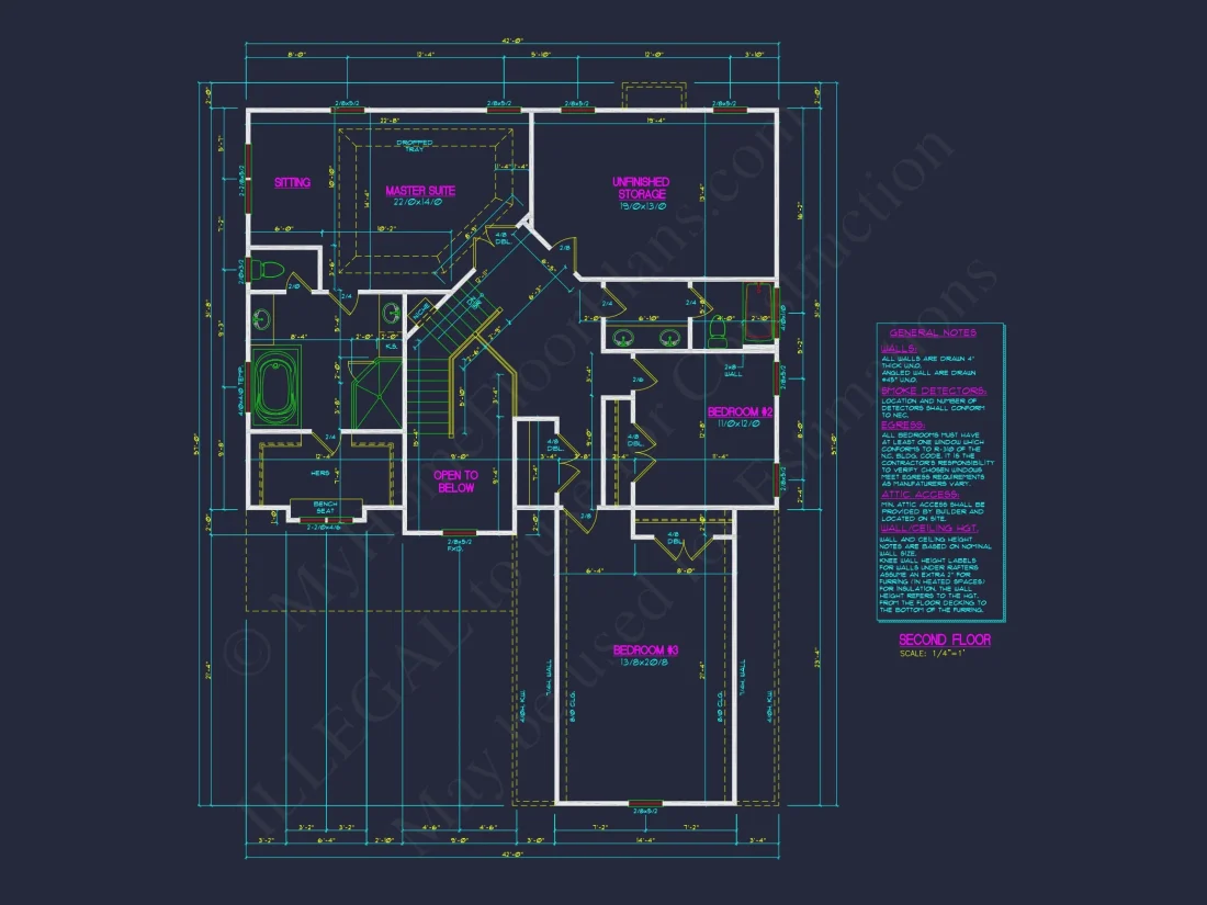 Stunning house Floor Plan Blueprint: CAD Architectural Design