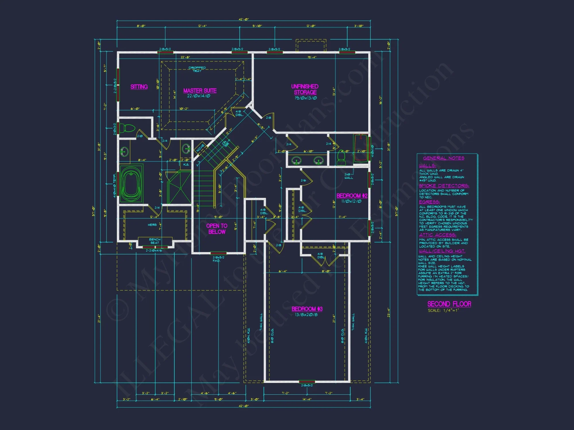 Stunning house Floor Plan Blueprint: CAD Architectural Design