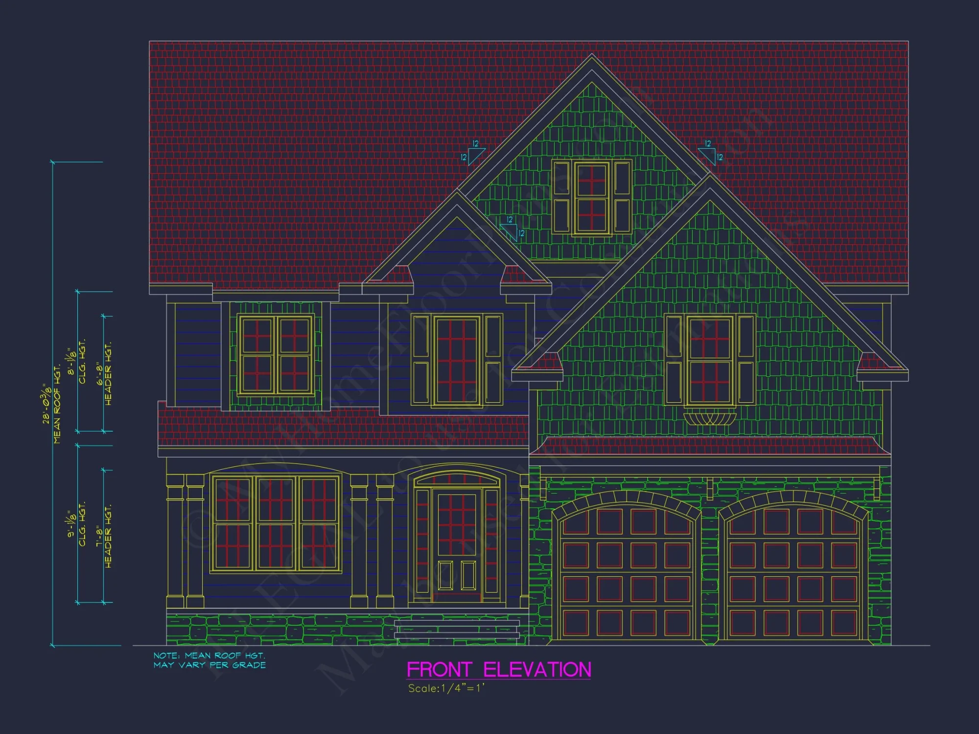 Stunning house Floor Plan Blueprint: CAD Architectural Design