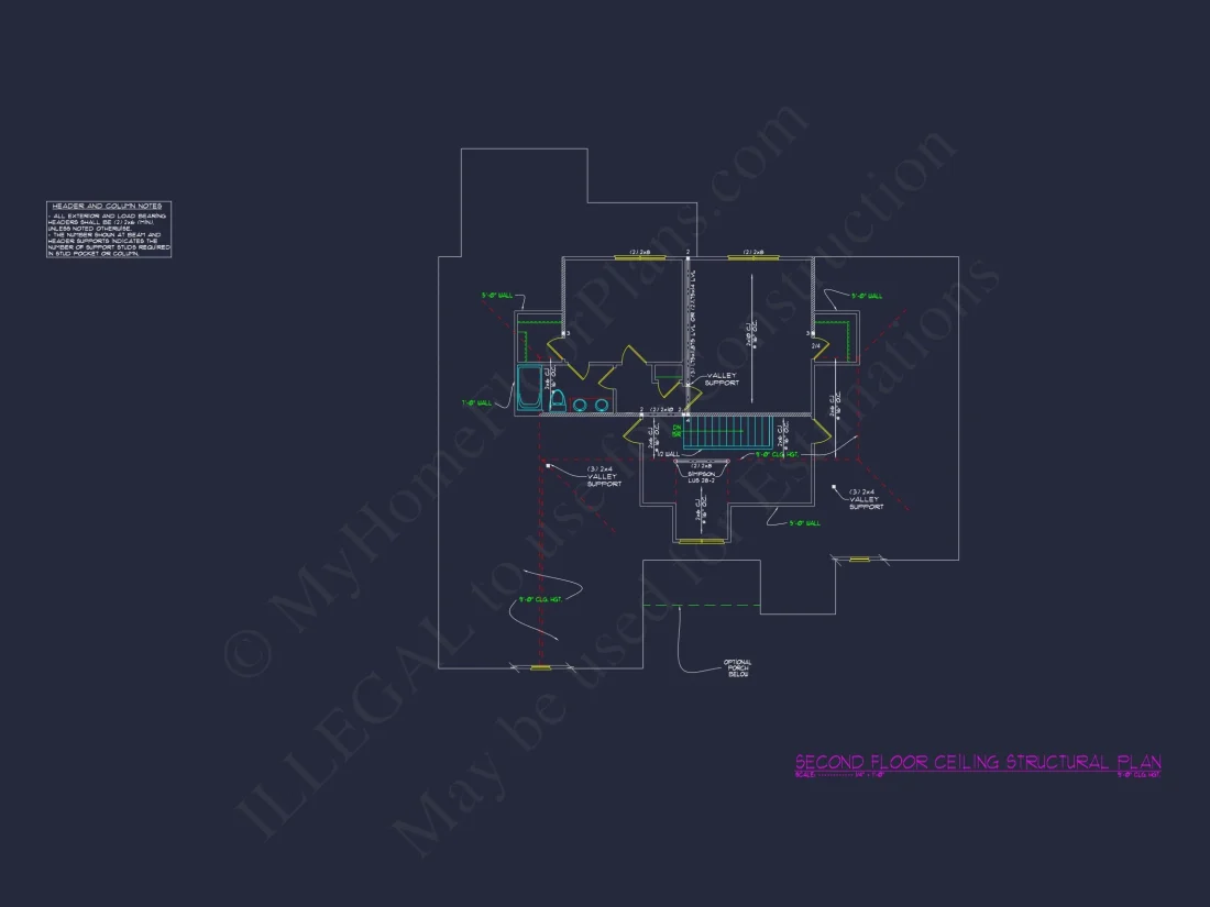 Craftsman-Style house Plan with CAD Floor Plan Designs