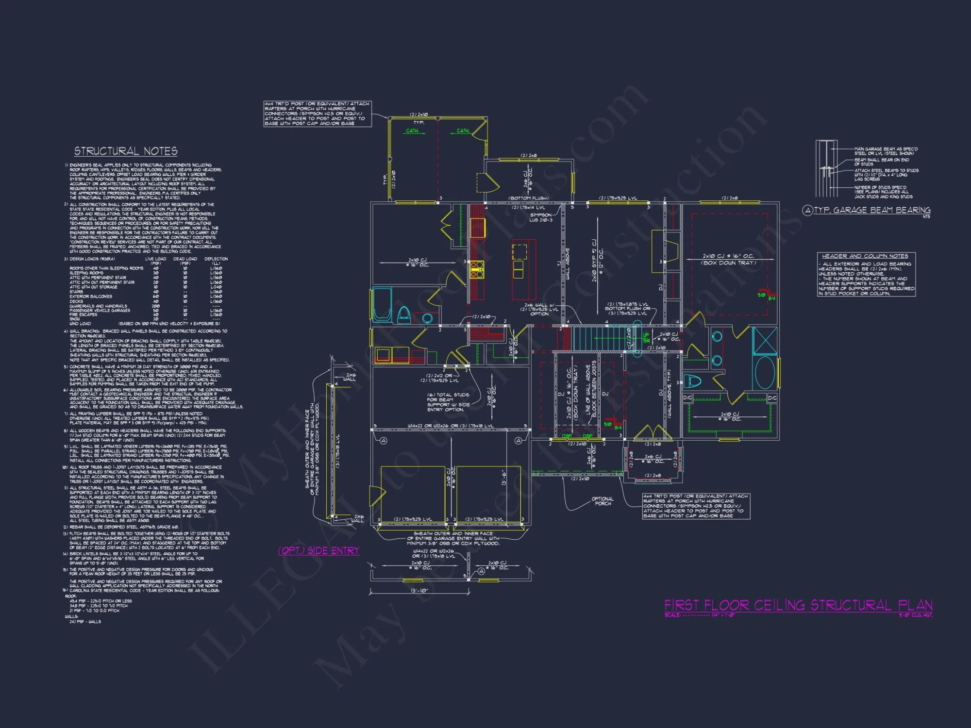 Craftsman-Style house Plan with CAD Floor Plan Designs