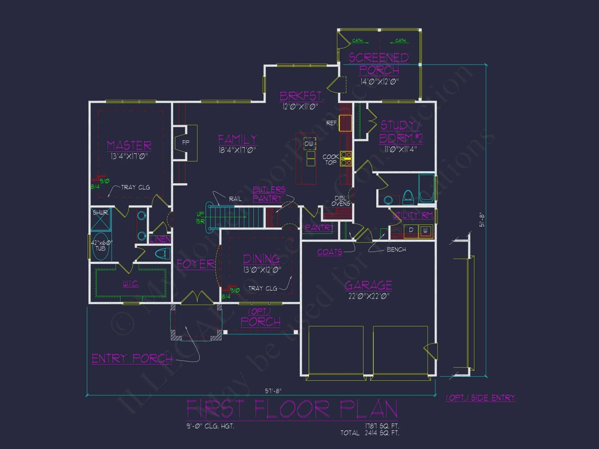Craftsman-Style house Plan with CAD Floor Plan Designs