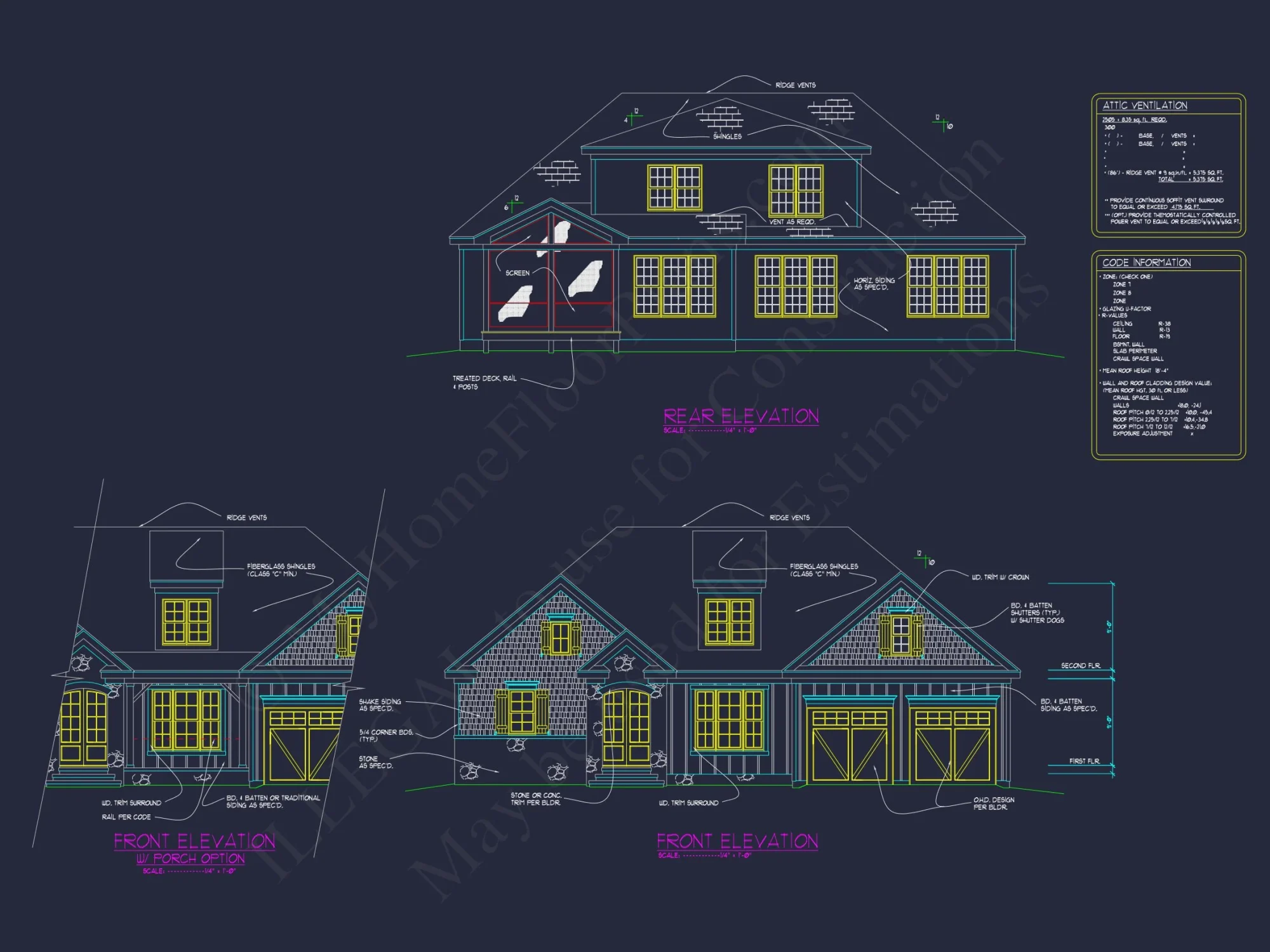 Craftsman-Style house Plan with CAD Floor Plan Designs