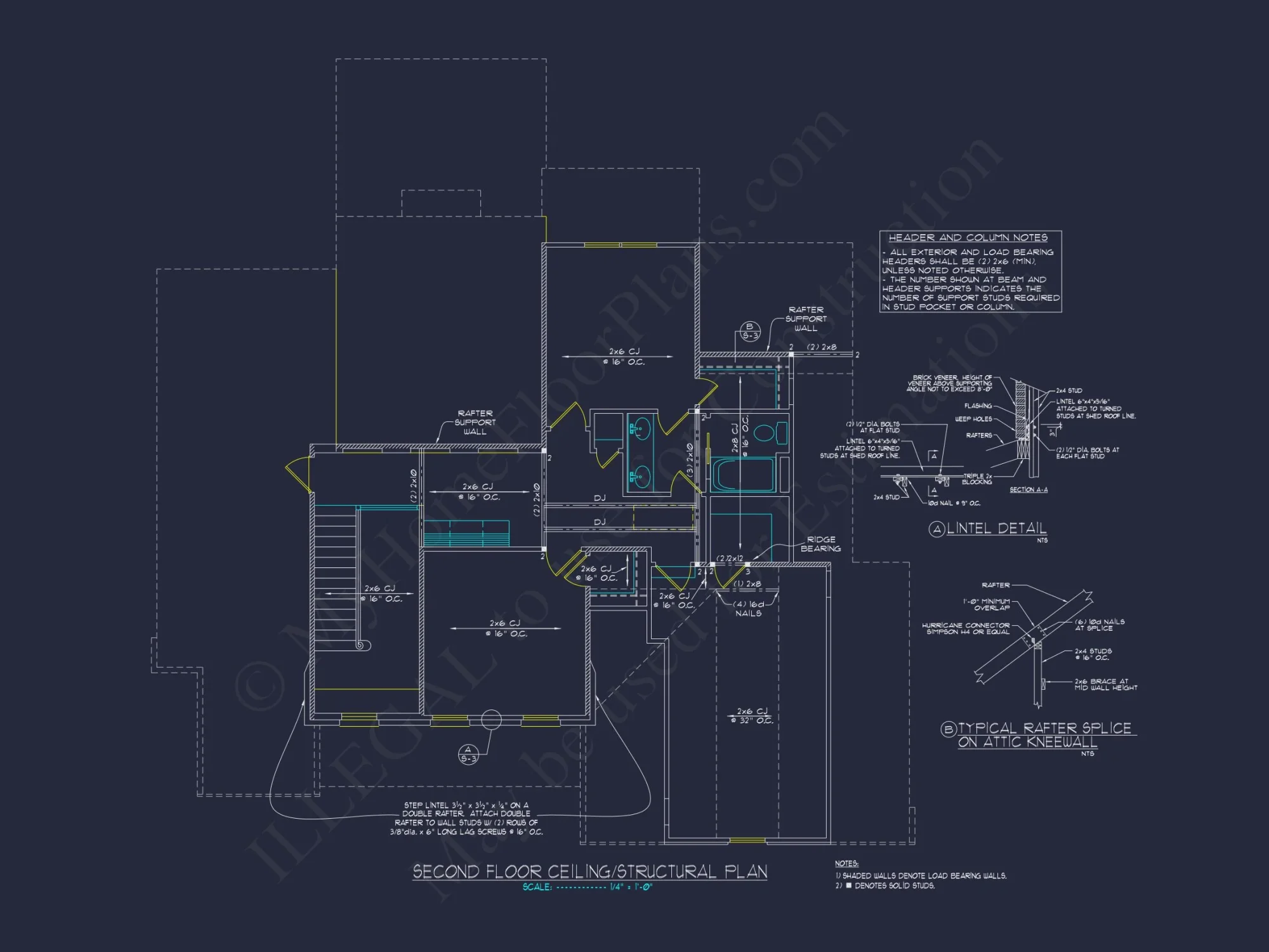 Modern Craftsman house Plan with 4 Bedrooms and Open Designs