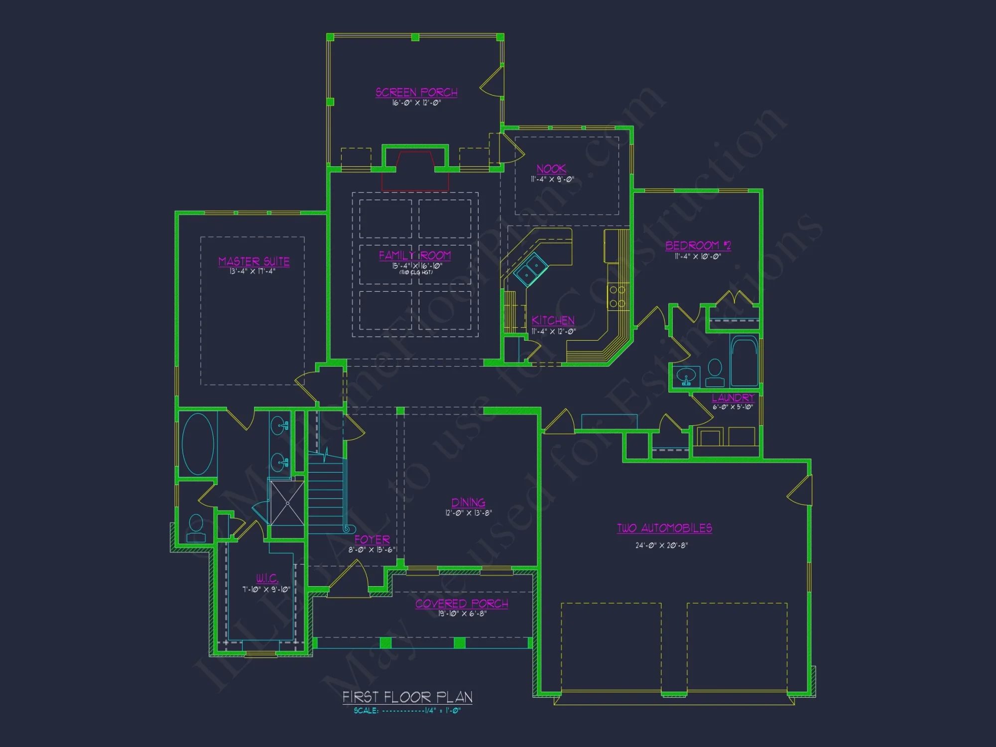 Modern Craftsman house Plan with 4 Bedrooms and Open Designs