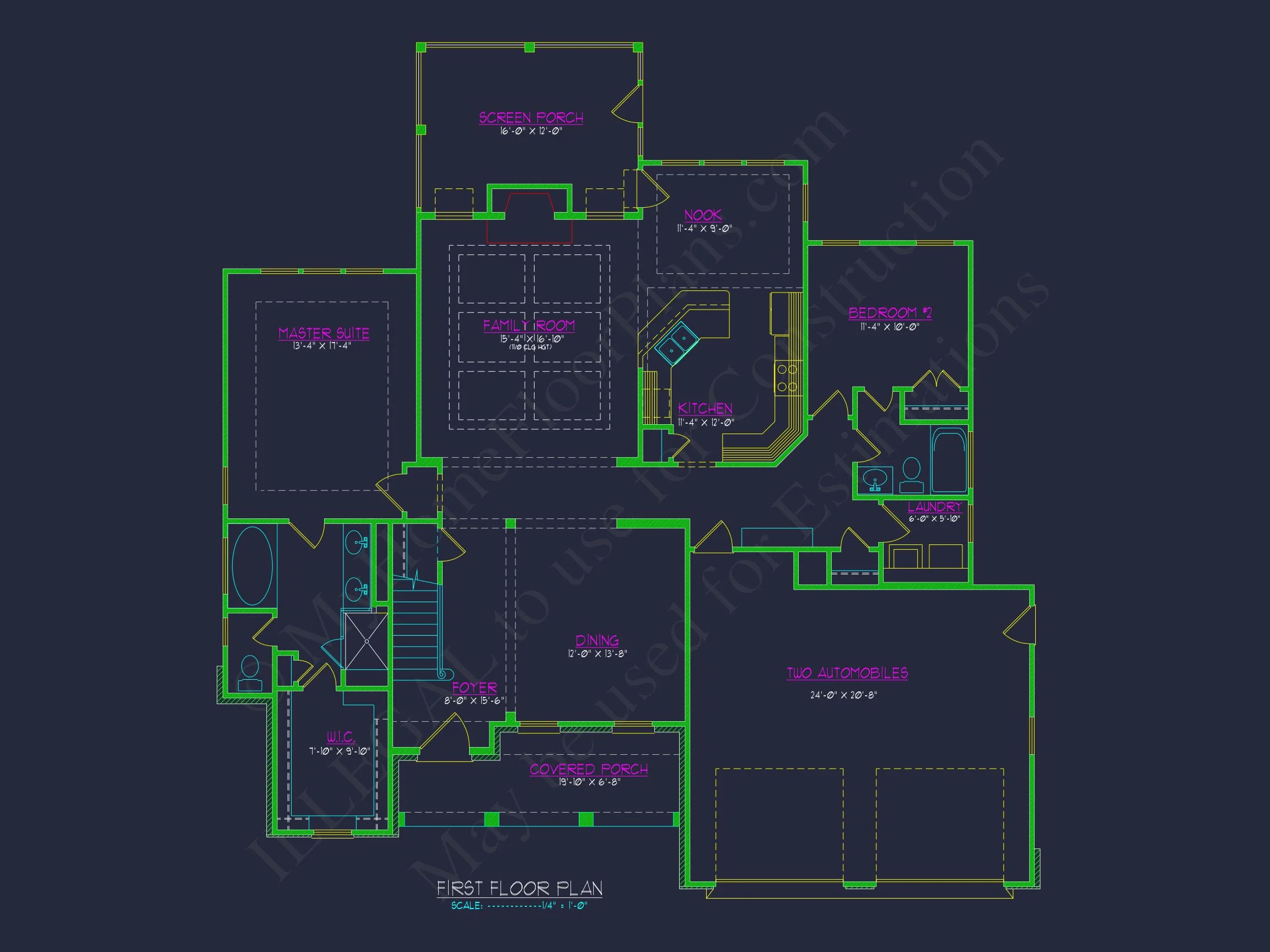 Modern Craftsman house Plan with 4 Bedrooms and Open Designs