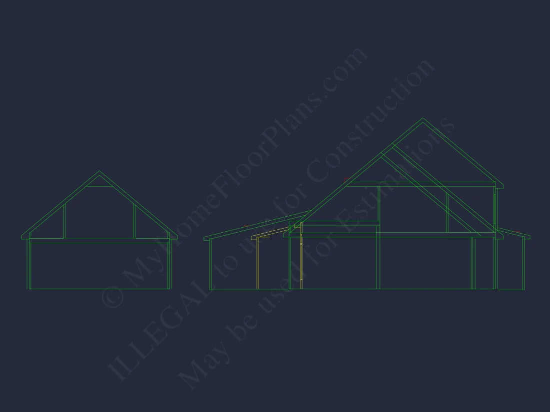 Modern Craftsman house Plan with 4 Bedrooms and Open Designs