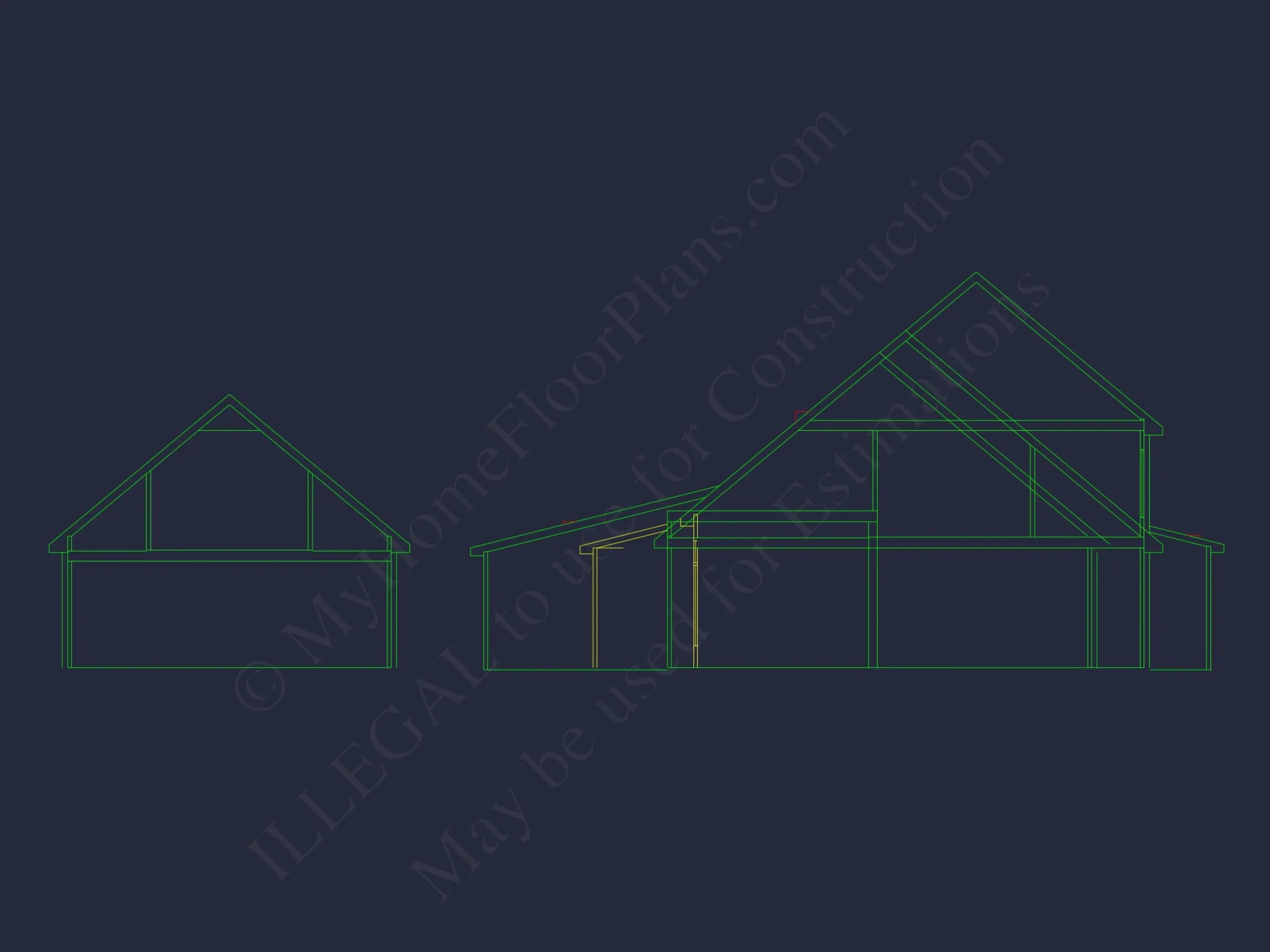 Modern Craftsman house Plan with 4 Bedrooms and Open Designs