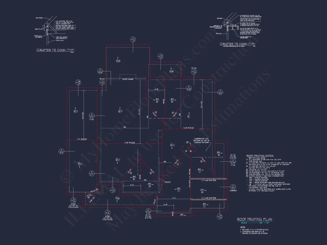 Stunning 4-Bedroom house Floor Plan with Elegant CAD Designs
