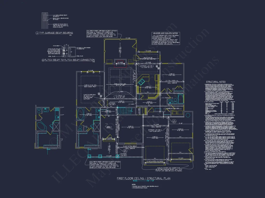 Stunning 4-Bedroom house Floor Plan with Elegant CAD Designs