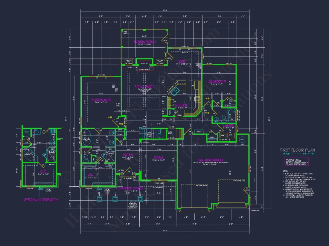 Stunning 4-Bedroom house Floor Plan with Elegant CAD Designs