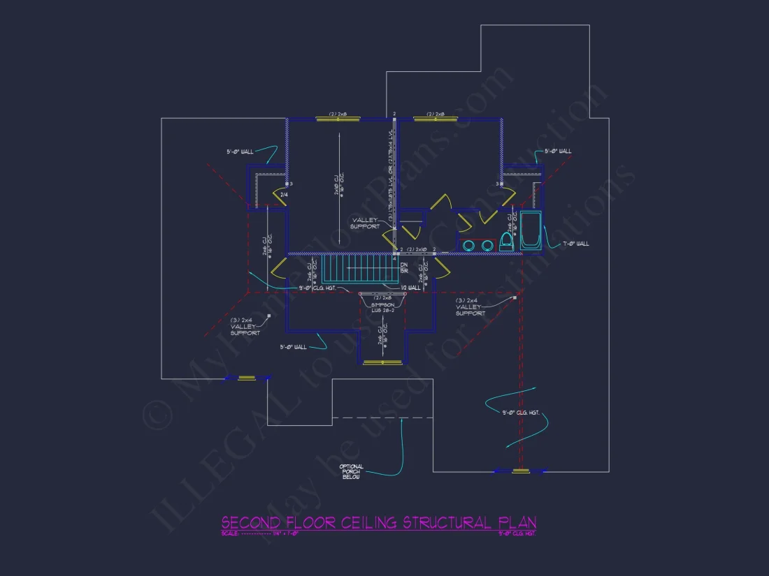 Craftsman house Plan with Spacious Floor Design and CAD Blueprints