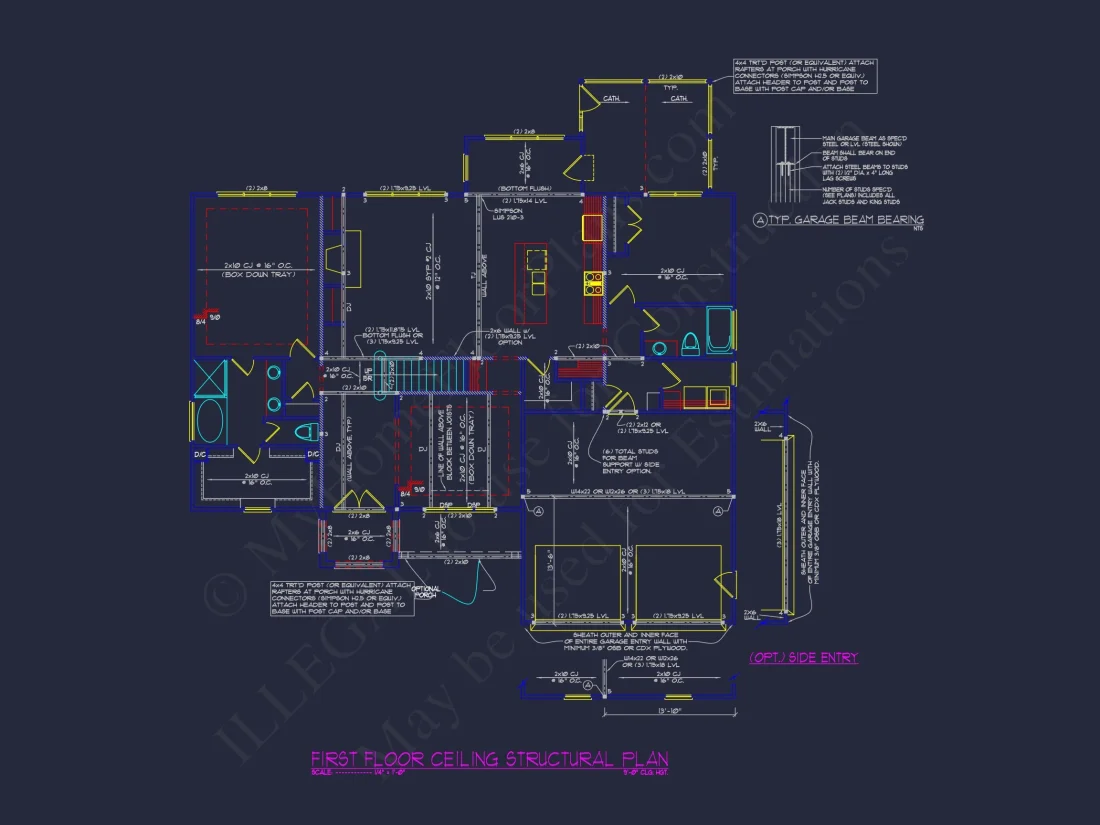 Craftsman house Plan with Spacious Floor Design and CAD Blueprints