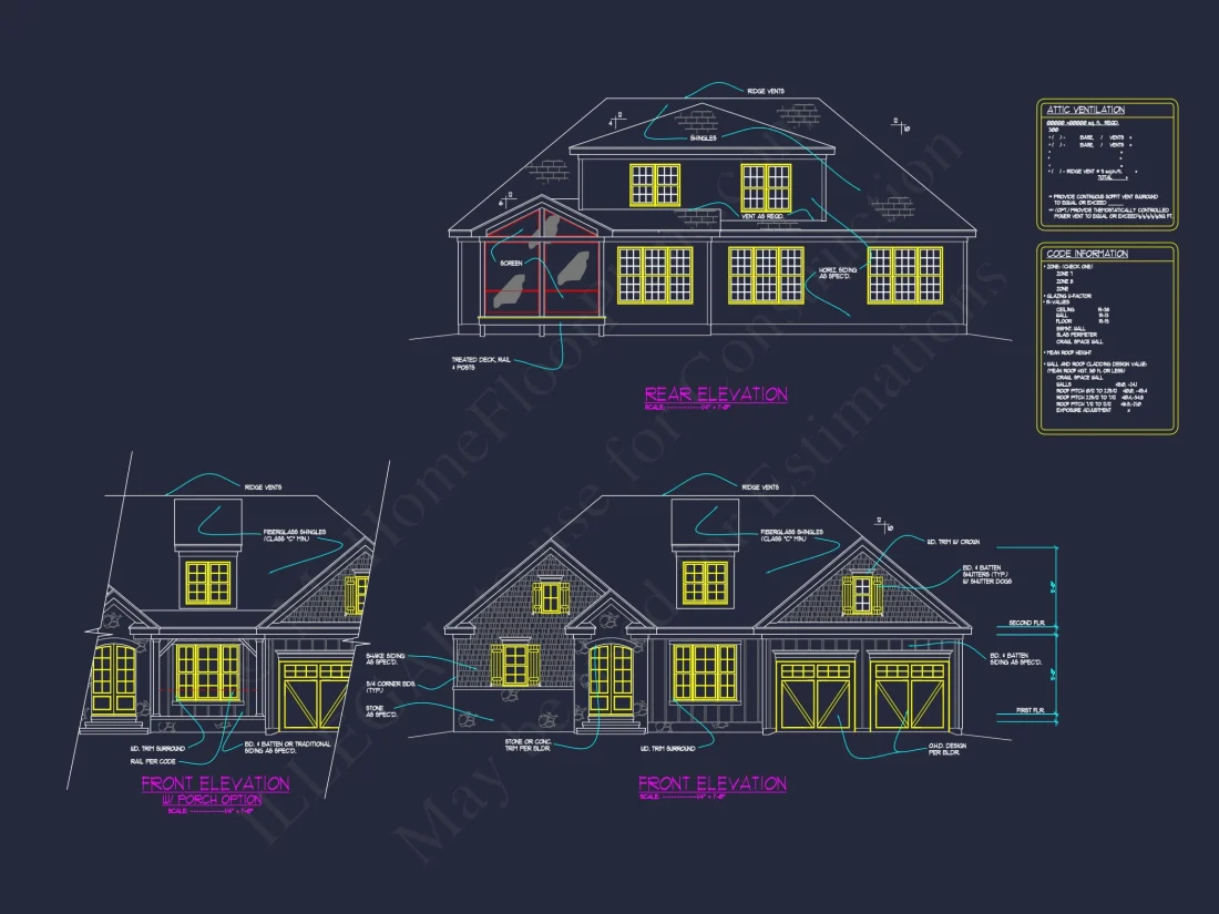 Craftsman house Plan with Spacious Floor Design and CAD Blueprints