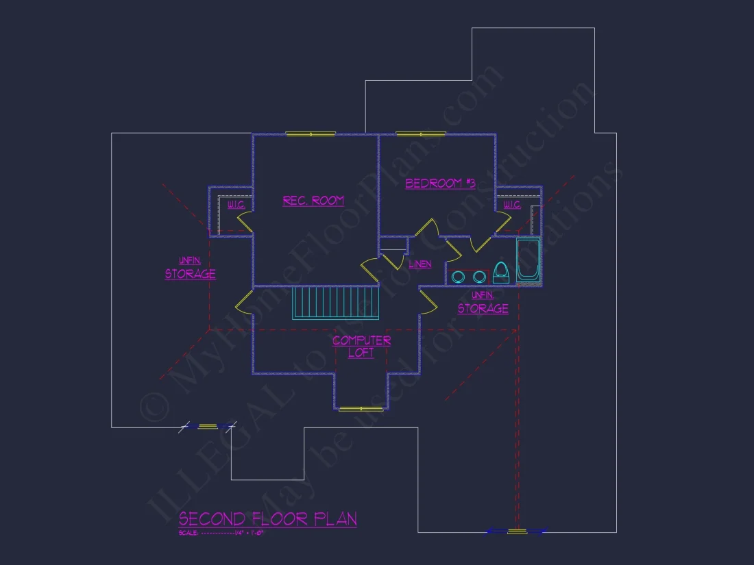 Craftsman house Plan with Spacious Floor Design and CAD Blueprints