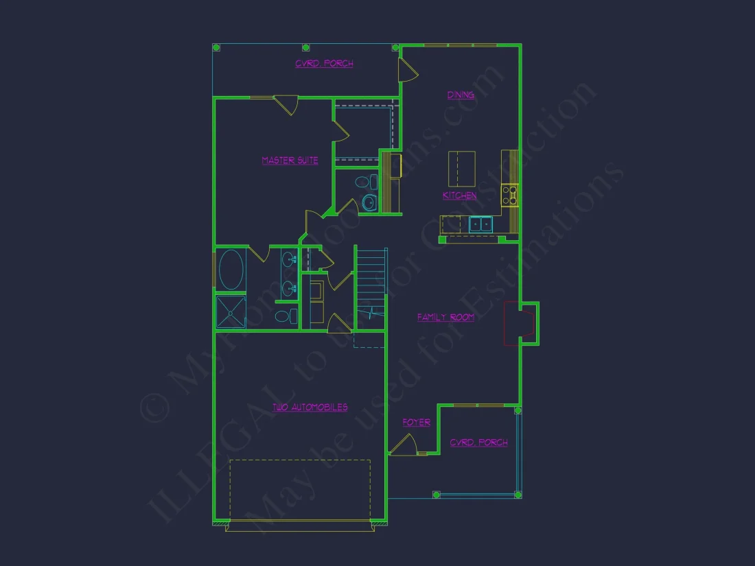Modern house Plan with CAD Designs, Floor Plans, and Blueprint