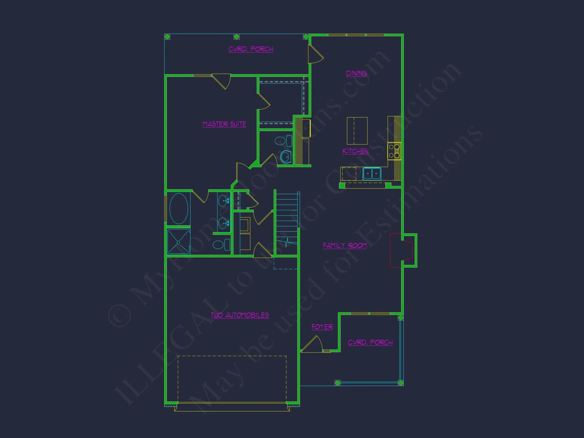 Modern house Plan with CAD Designs, Floor Plans, and Blueprint