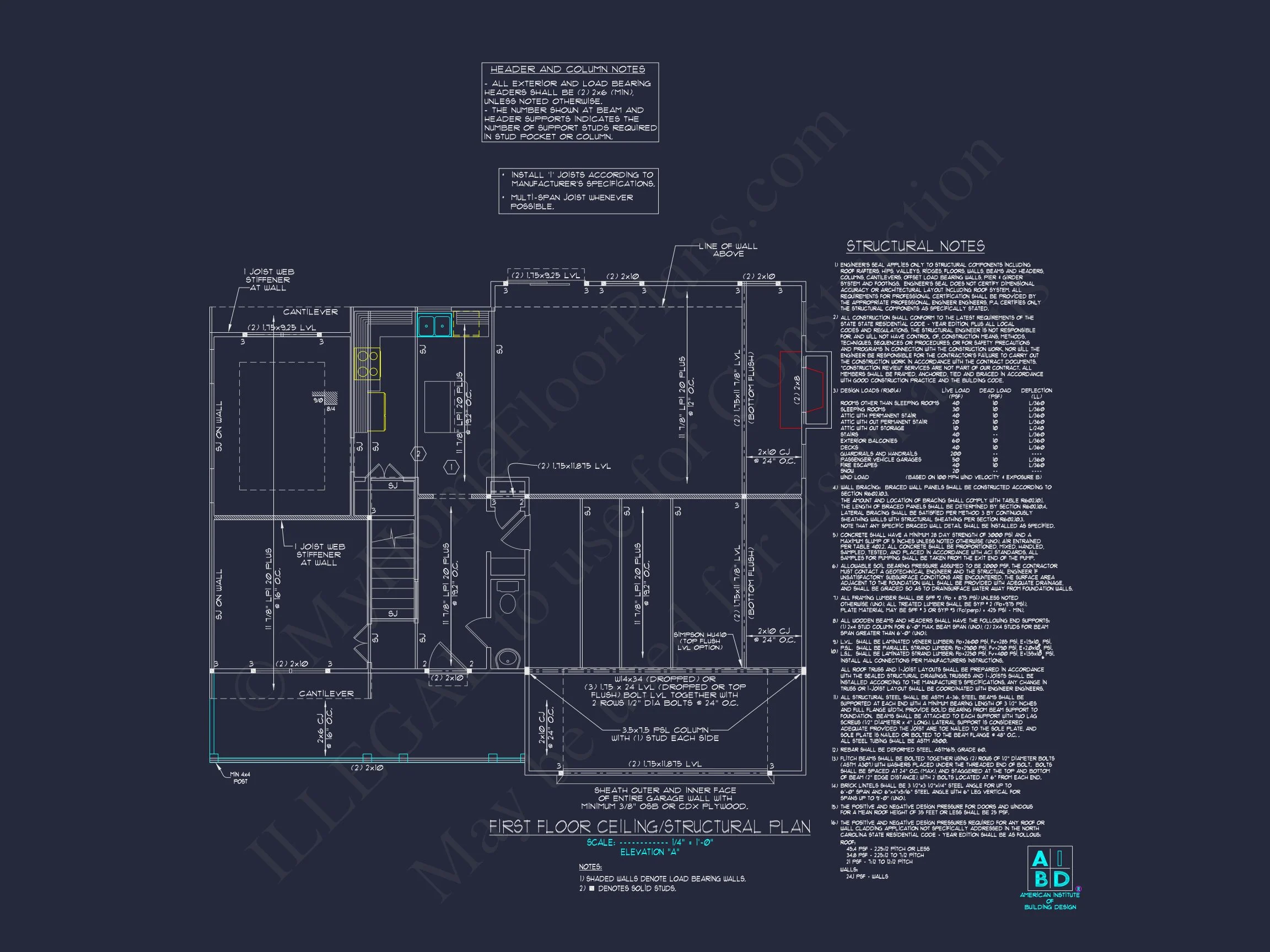 Stylish 2-Story house Plan with Detailed CAD Blueprint Designs