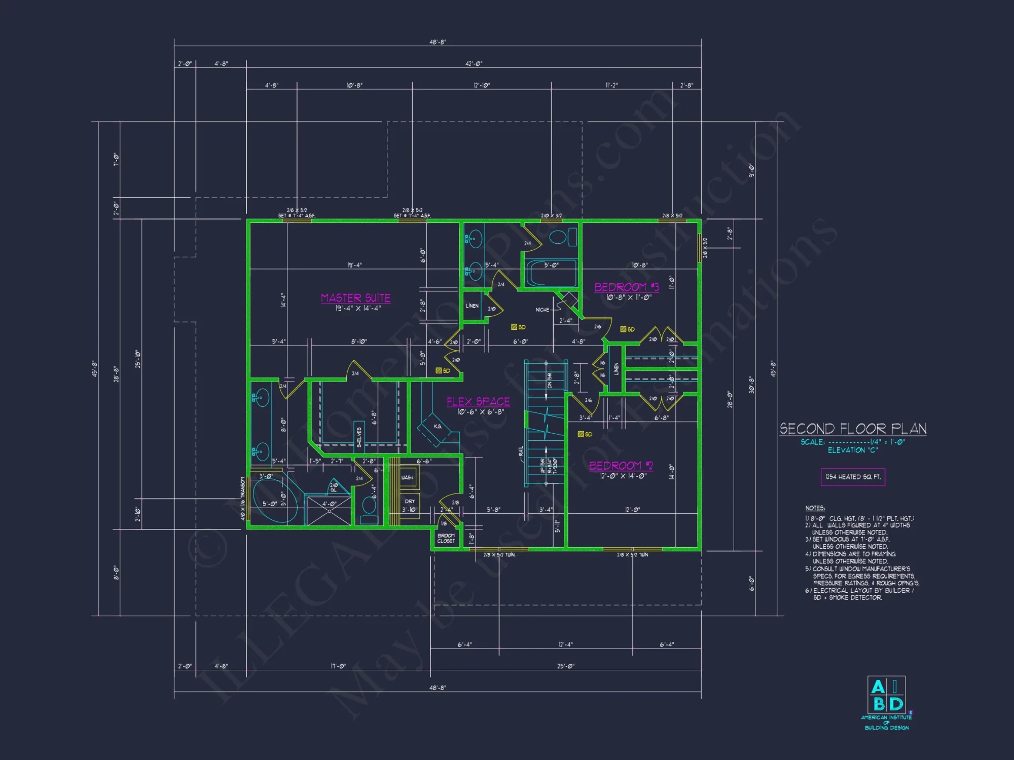 Modern Craftsman house Plan with Detailed Floor Designs
