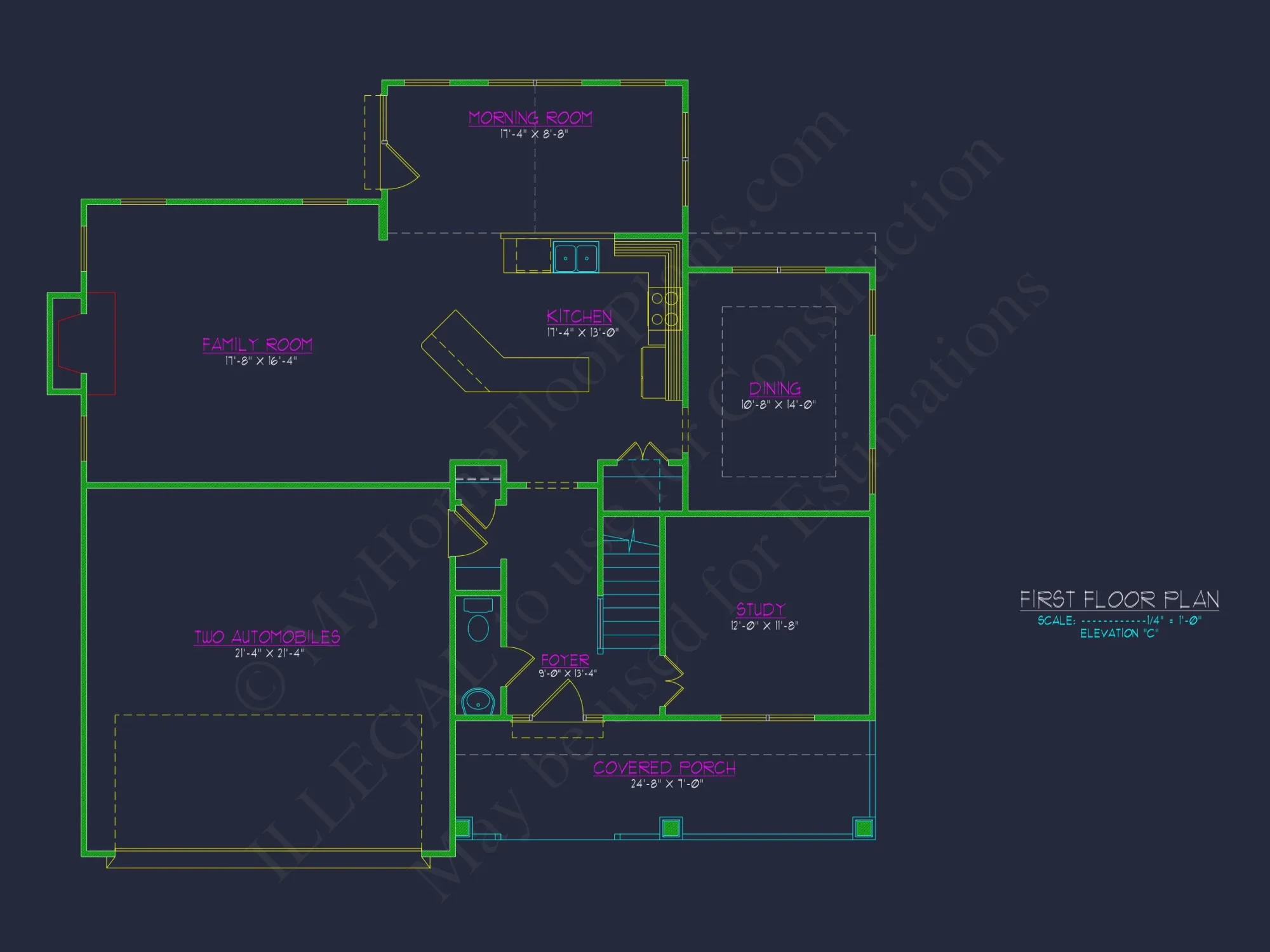 Modern Craftsman house Plan with Detailed Floor Designs