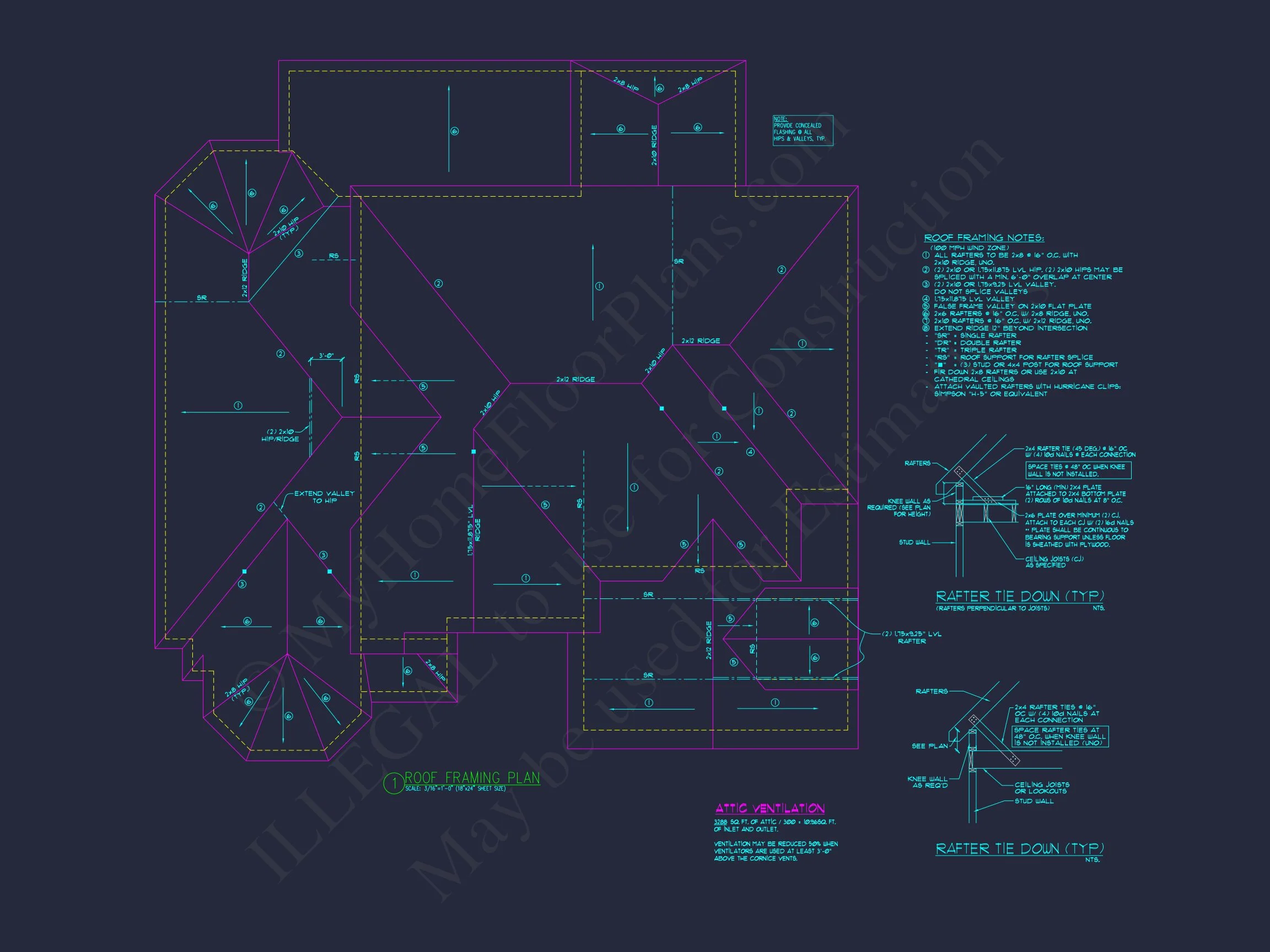 10-1097 HOUSE PLAN - Traditional Brick House Plan with French Country Style – 4 Bed, 3,769 Sq Ft 13 Elegant 2-Story house Plan with Spacious Floor Plan & CAD Designs