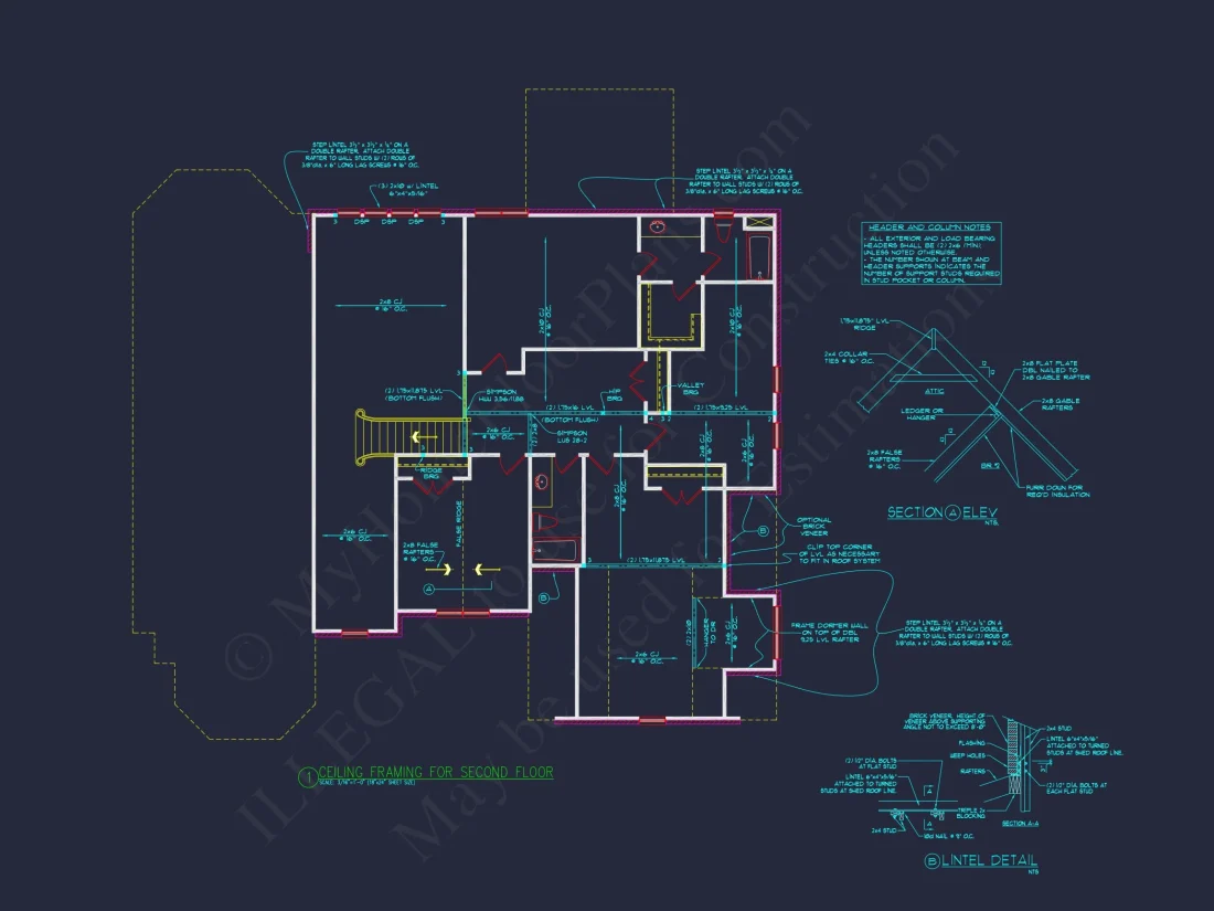 Elegant 2-Story house Plan with Spacious Floor Plan & CAD Designs