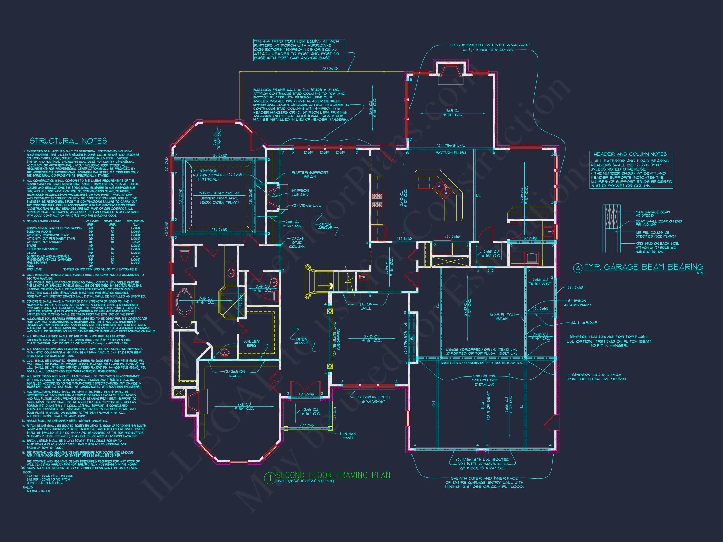 10-1097 HOUSE PLAN - Traditional Brick House Plan with French Country Style – 4 Bed, 3,769 Sq Ft 11 Elegant 2-Story house Plan with Spacious Floor Plan & CAD Designs