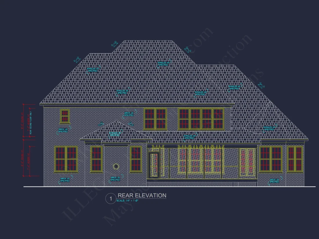 Elegant 2-Story house Plan with Spacious Floor Plan & CAD Designs
