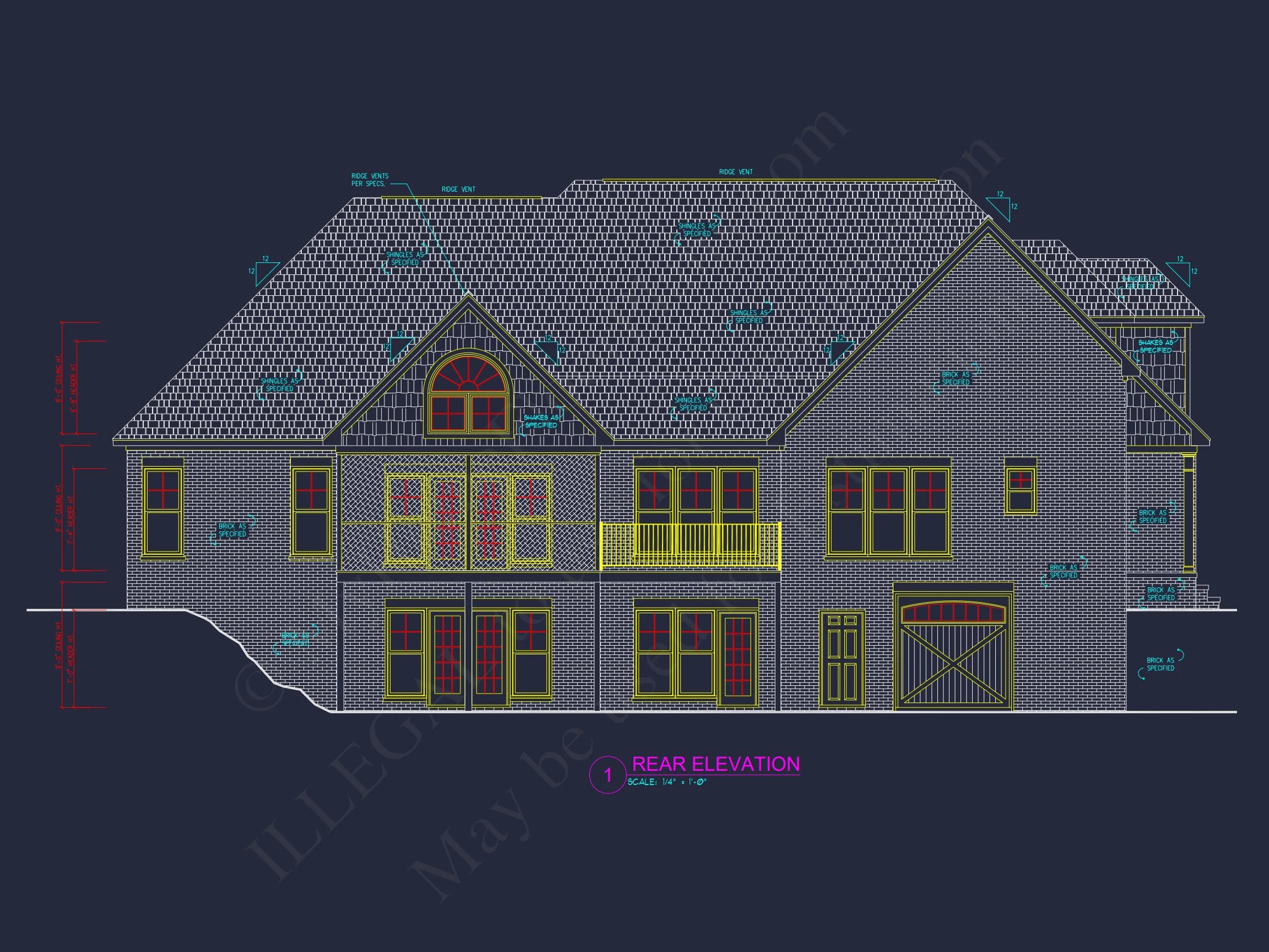 10-1086 HOUSE PLAN - Modern Farmhouse Ranch House Plan - 3 Bed, 1.5 Story with Bonus Room 4 Elegant house Plan with CAD Designs: Floor Plans & Architecture