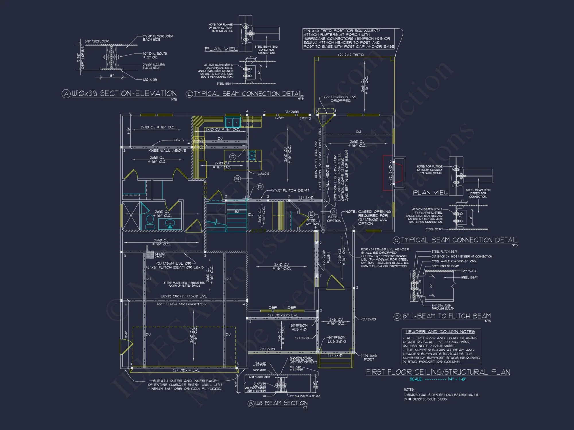 Elegant house Plan with CAD Designs and Detailed Floor Plans