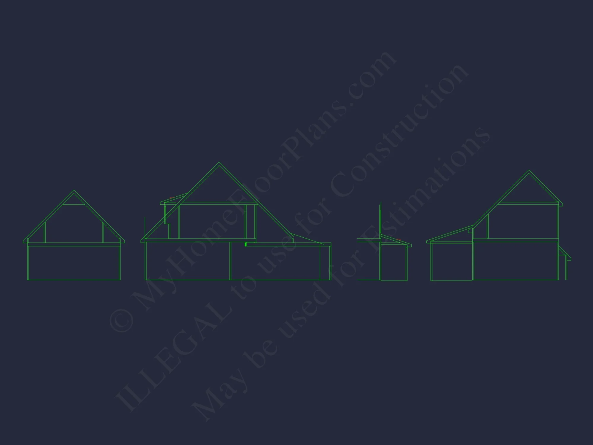 Elegant house Plan with CAD Designs and Detailed Floor Plans