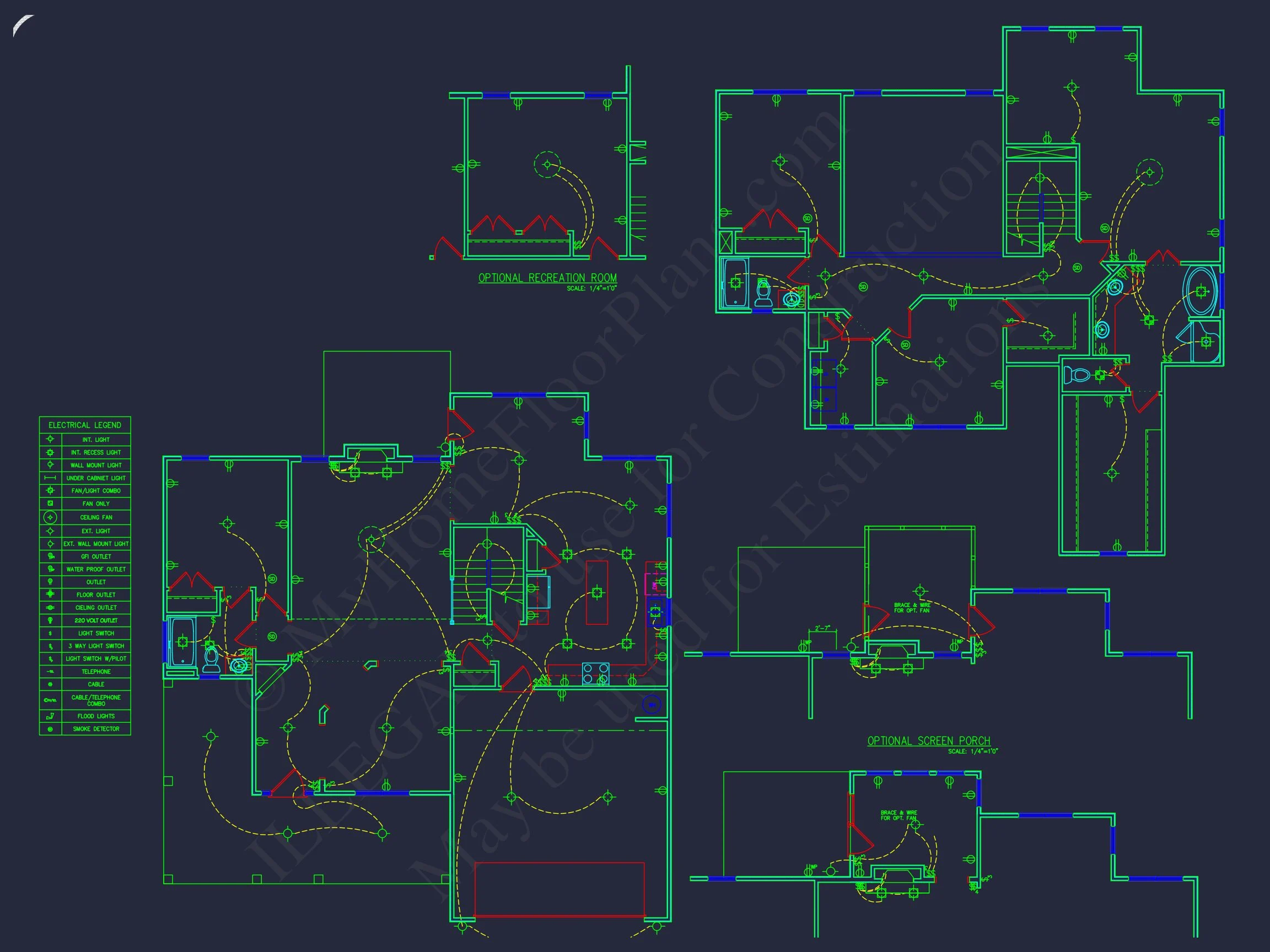 10-1018 HOUSE PLAN - Traditional Colonial Revival House Plan – 4 Bed, 3,017 Sq Ft, 2-Story with CAD Blueprints 10 Stunning house Plan with 2 Floors, CAD Designs & Blueprint