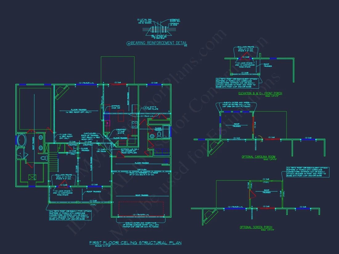 Elegant house Plan with Detailed Floor Plan and CAD Designs