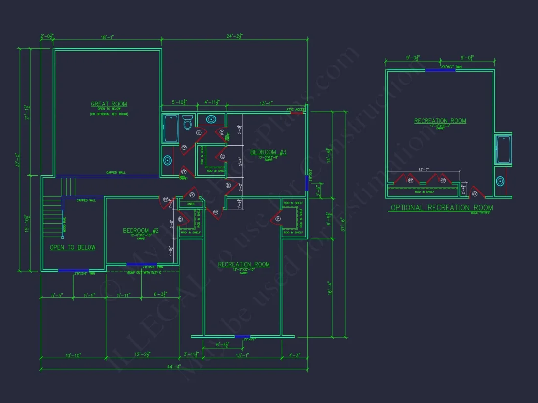 Elegant house Plan with Detailed Floor Plan and CAD Designs