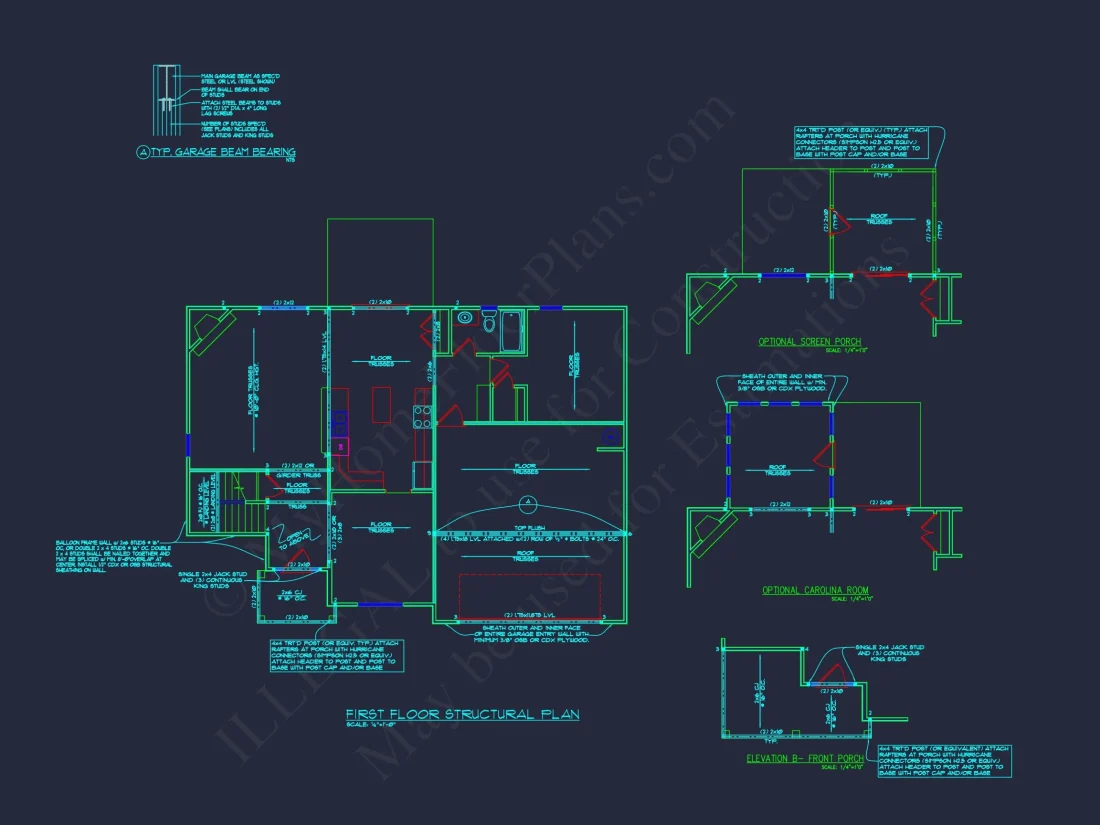 Elegant 2-Story house Plan with Spacious CAD Designs
