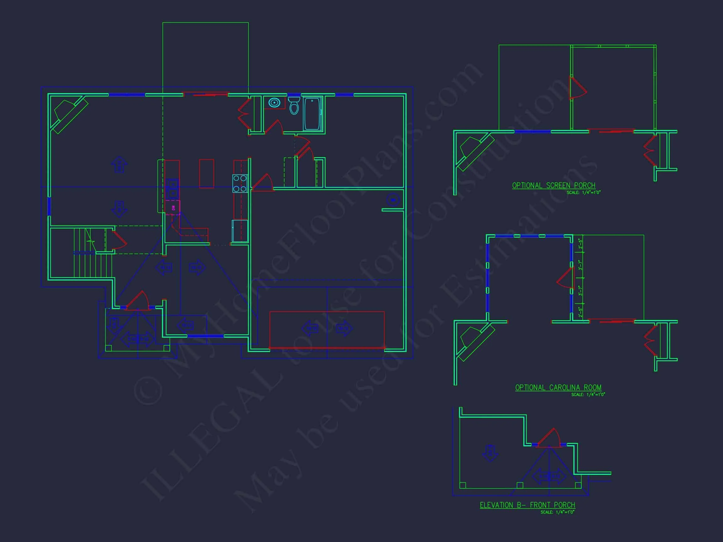 Elegant 2-Story house Plan with Spacious CAD Designs