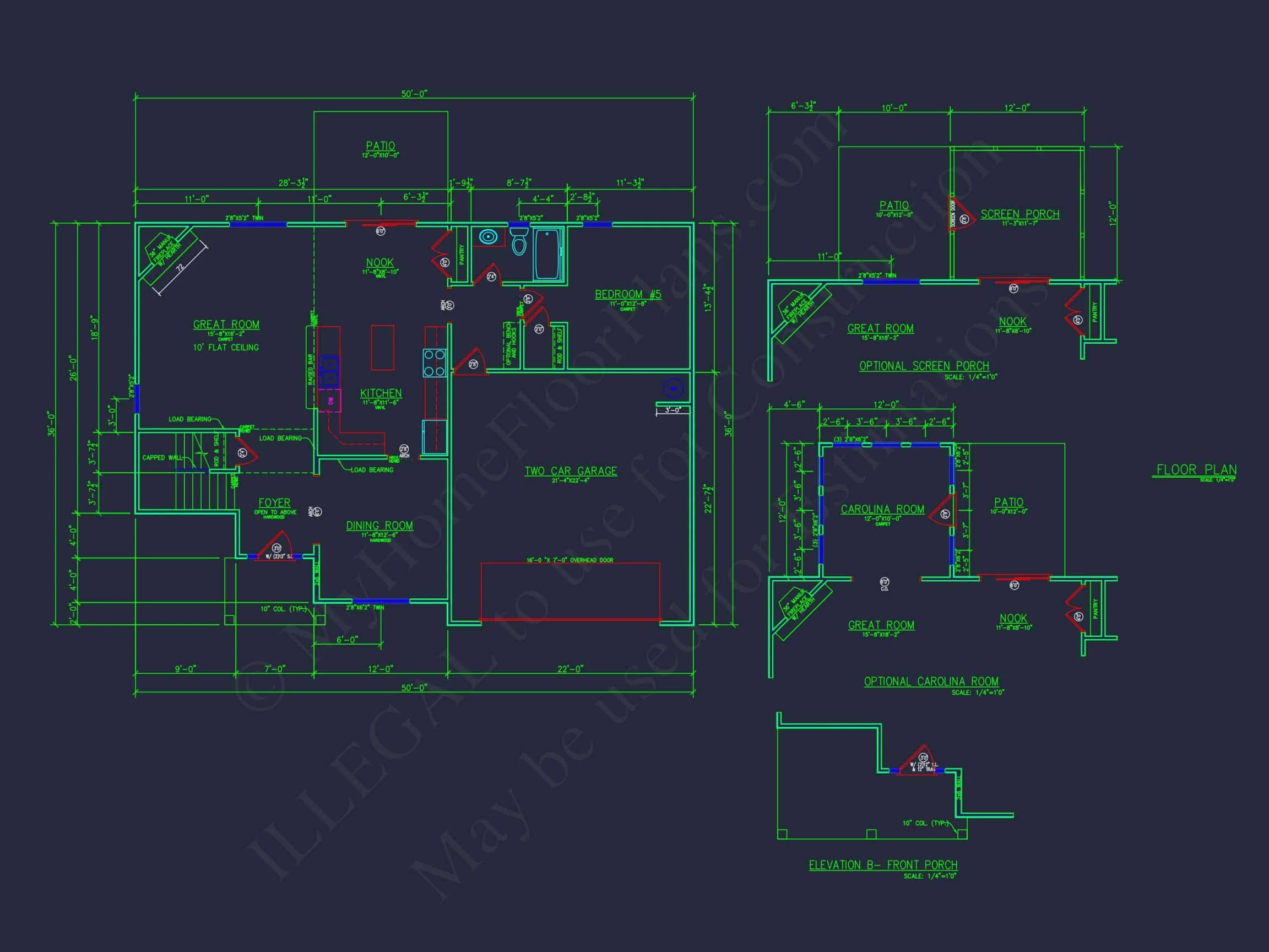 Elegant 2-Story house Plan with Spacious CAD Designs