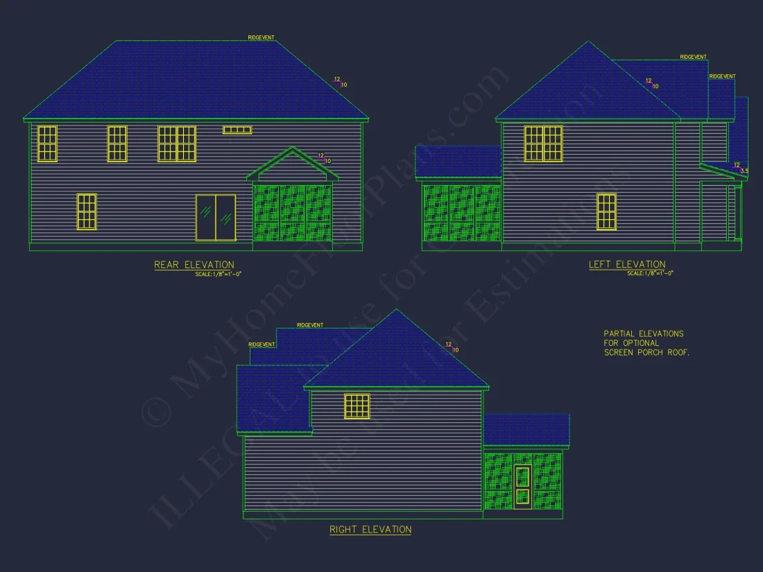Elegant 2-Story house Plan with Spacious CAD Designs