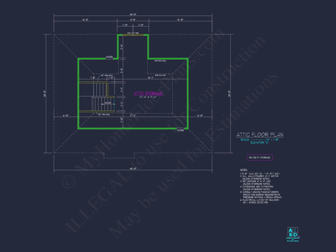 2280 Sq Ft 4-Bedroom 2-Story Traditional house Plan & Blueprint Designs