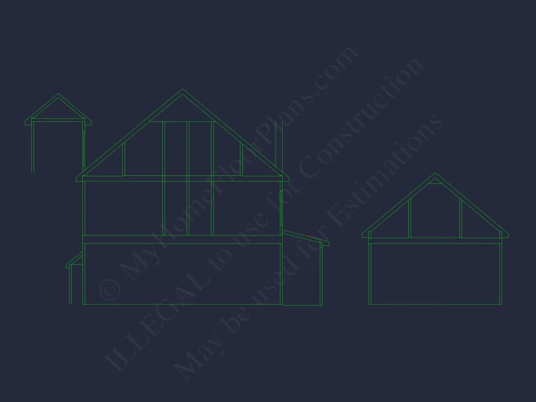 2280 Sq Ft 4-Bedroom 2-Story Traditional house Plan & Blueprint Designs