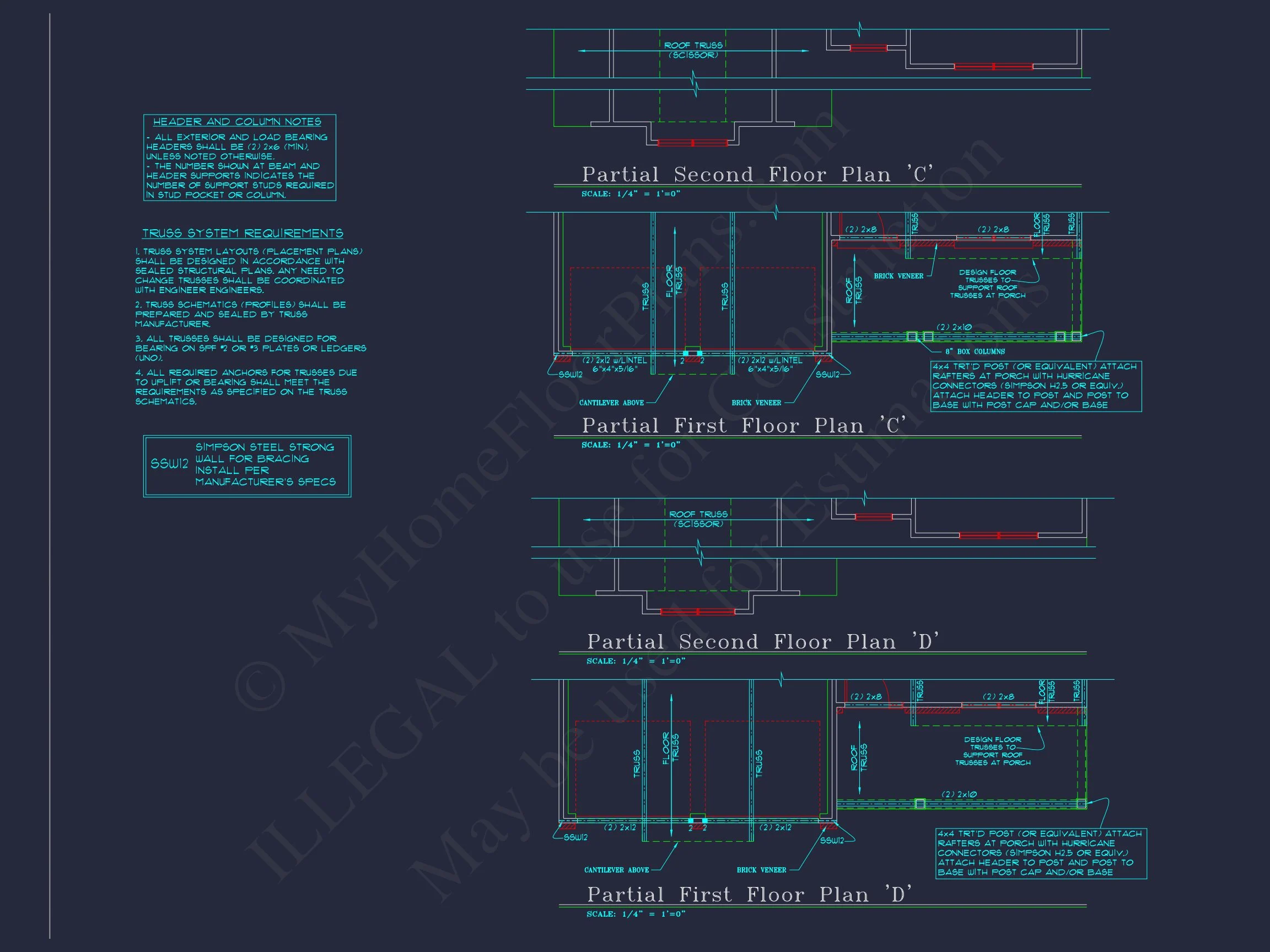 9-1880B HOUSE PLAN -Transitional Colonial Revival Home Plan – 2,545 Sq Ft, 4 Bed, 2-Story with CAD 18 Charming 2-Story Craftsman house Plan with Spacious Layout & CAD Designs