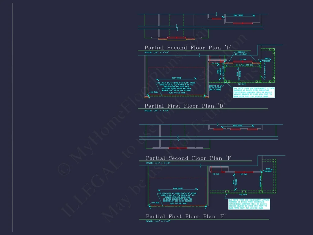 Modern house Plan with 4 Bedrooms, CAD Floor Plan, and Designs